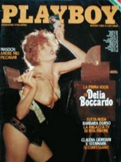 Playboy Italy March 1980 magazine back issue Playboy (Italy) magizine back copy Playboy Italy magazine March 1980 cover image, with Delia Boccardo on the cover of the magazine