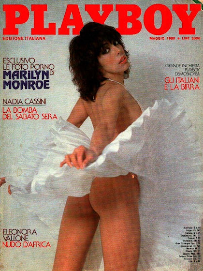 Playboy Italy May 1980 magazine back issue Playboy (Italy) magizine back copy Playboy Italy magazine May 1980 cover image, with Nadia Cassini on the cover of the magazine