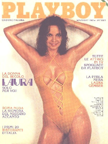 Playboy Italy November 1980 magazine back issue Playboy (Italy) magizine back copy Playboy Italy magazine November 1980 cover image, with Laura Antonelli on the cover of the magazine