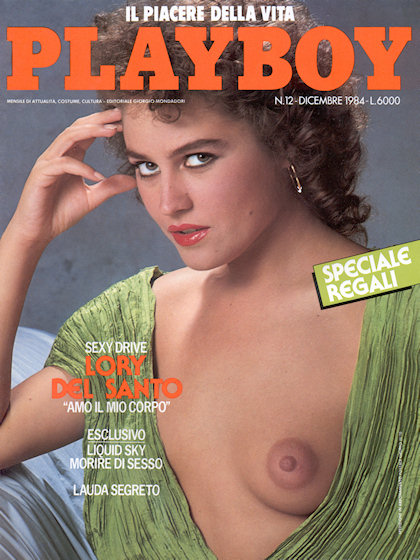 Playboy Italy December 1984 magazine back issue Playboy (Italy) magizine back copy Playboy Italy magazine December 1984 cover image, with Lory Del Santo on the cover of the magazine