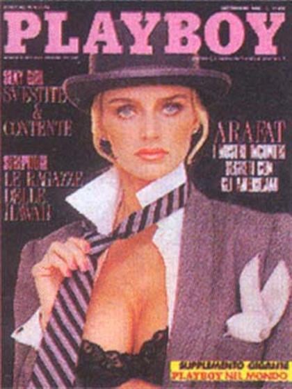 Playboy (Italy) September 1988 magazine back issue Playboy (Italy) magizine back copy Playboy (Italy) magazine September 1988 cover image, with Kimberley Conrad(Kimberley Hefner on the c