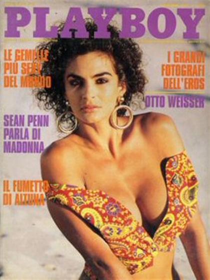 Playboy Italy November 1991 magazine back issue Playboy (Italy) magizine back copy Playboy Italy magazine November 1991 cover image, with Rebecca Ferratti on the cover of the magazine