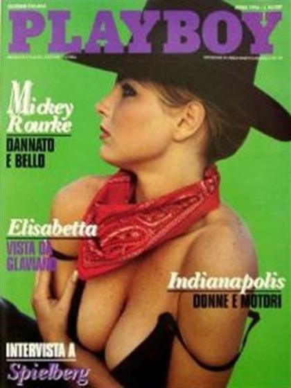 Playboy Italy April 1994 magazine back issue Playboy (Italy) magizine back copy Playboy Italy magazine April 1994 cover image, with Park Morgan on the cover of the magazine