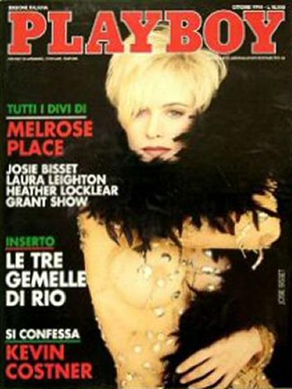 Playboy Italy October 1994 magazine back issue Playboy (Italy) magizine back copy Playboy Italy magazine October 1994 cover image, with Josie Bissett on the cover of the magazine