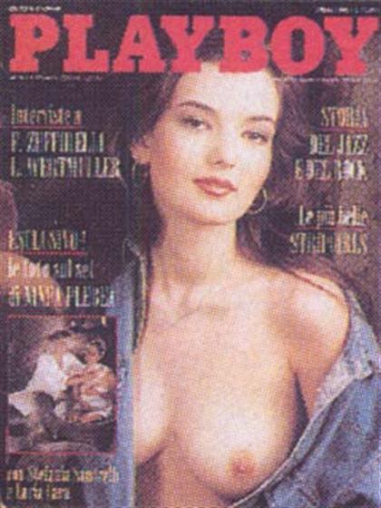 Playboy Italy April 1996 magazine back issue Playboy (Italy) magizine back copy Playboy Italy magazine April 1996 cover image, with Lucy Kotalova, Stefania Sandrelli, Lucia Cara on