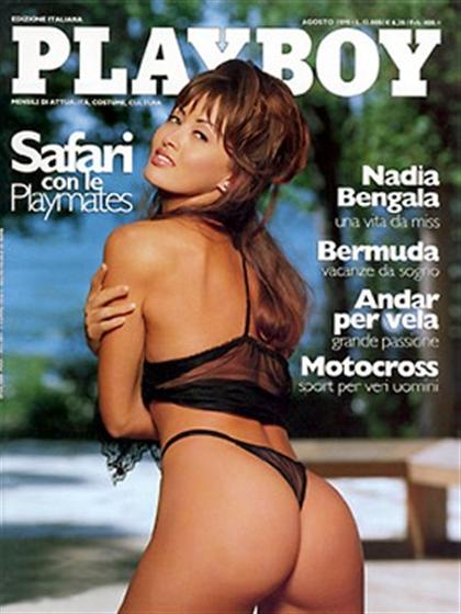 Playboy Italy August 1999 magazine back issue Playboy (Italy) magizine back copy Playboy Italy magazine August 1999 cover image, with Rachel Marteen on the cover of the magazine