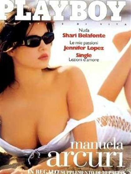 Playboy Italy October 2000 magazine back issue Playboy (Italy) magizine back copy Playboy Italy magazine October 2000 cover image, with Manuela Arcuri on the cover of the magazine