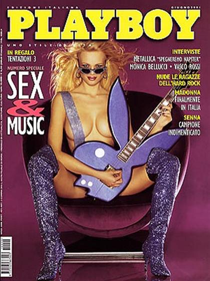 Playboy Italy June 2001 magazine back issue Playboy (Italy) magizine back copy Playboy Italy magazine June 2001 cover image, with Irina Voronina on the cover of the magazine