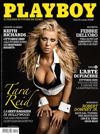 Playboy Italy November 2010 magazine back issue Playboy (Italy) magizine back copy Playboy Italy magazine November 2010 cover image, with Tara Reid on the cover of the magazine