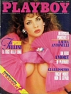 Teri Weigel magazine cover appearance Playboy Italy October 1989