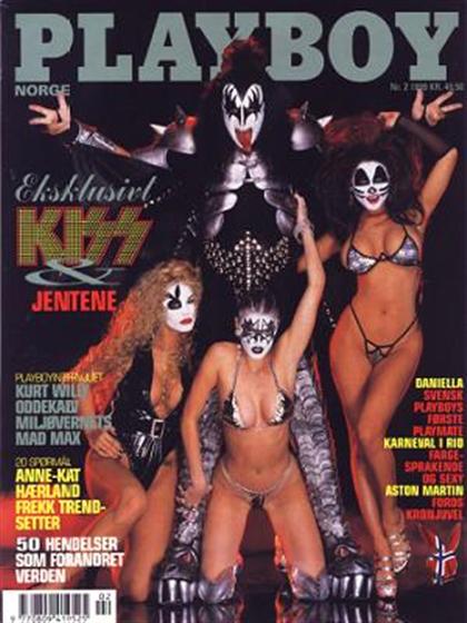 Playboy (Norway) March 1999 magazine back issue Playboy (Norway) magizine back copy Playboy (Norway) magazine March 1999 cover image, with Gene Simmons, Robin Sullivan, Jeannie Millar,