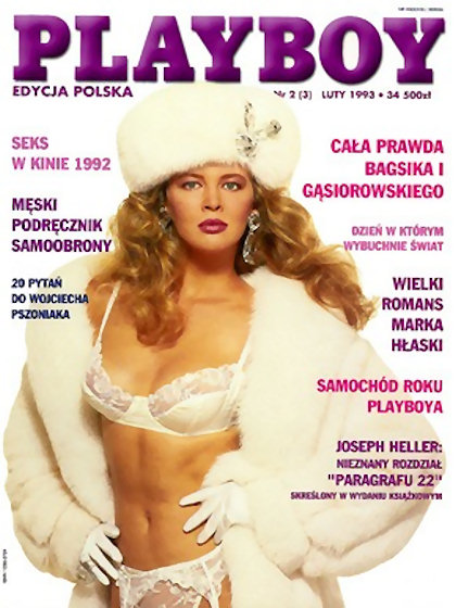 Playboy (Poland) February 1993 magazine back issue Playboy (Poland) magizine back copy Playboy (Poland) magazine February 1993 cover image, with Bogna Sworowska on the cover of the magazi