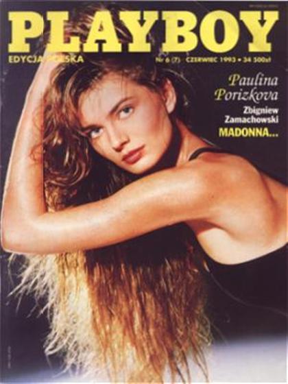Playboy (Poland) June 1993 magazine back issue Playboy (Poland) magizine back copy Playboy (Poland) magazine June 1993 cover image, with Paulina Porizkova on the cover of the magazine