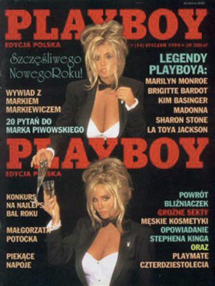 Playboy (Poland) January 1994 magazine back issue Playboy (Poland) magizine back copy Playboy (Poland) magazine January 1994 cover image, with Shane Barbi, Sia Barbi on the cover of the 