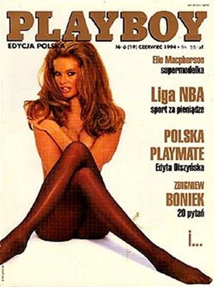 Playboy (Poland) June 1994 magazine back issue Playboy (Poland) magizine back copy Playboy (Poland) magazine June 1994 cover image, with Elle MacPherson on the cover of the magazine