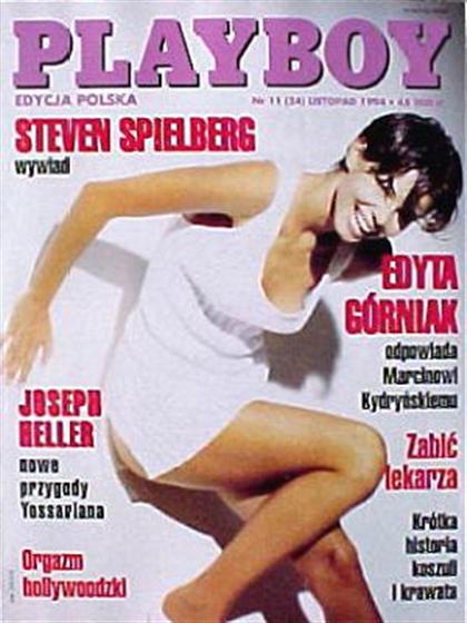 Playboy (Poland) November 1994 magazine back issue Playboy (Poland) magizine back copy Playboy (Poland) magazine November 1994 cover image, with Edyta Górniak on the cover of the magazine