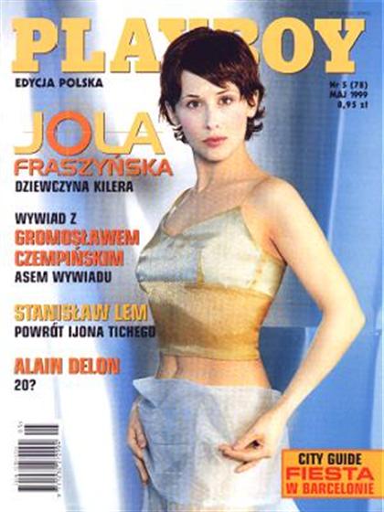 Playboy (Poland) May 1999 magazine back issue Playboy (Poland) magizine back copy Playboy (Poland) magazine May 1999 cover image, with Jolanta Franzyńska on the cover of the mag