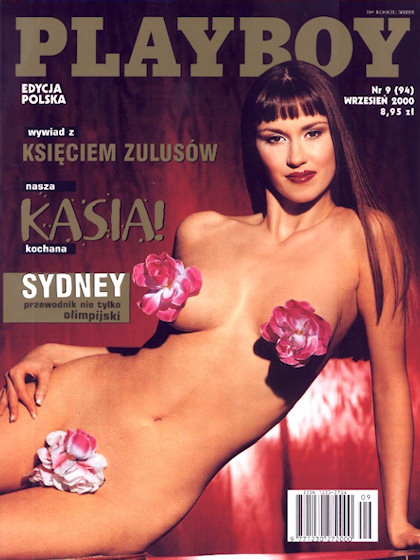 Playboy (Poland) September 2000 magazine back issue Playboy (Poland) magizine back copy Playboy (Poland) magazine September 2000 cover image, with Katarzyna Paskuda on the cover of the mag