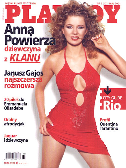 Playboy (Poland) May 2001 magazine back issue Playboy (Poland) magizine back copy Playboy (Poland) magazine May 2001 cover image, with Ania Powierza on the cover of the magazine
