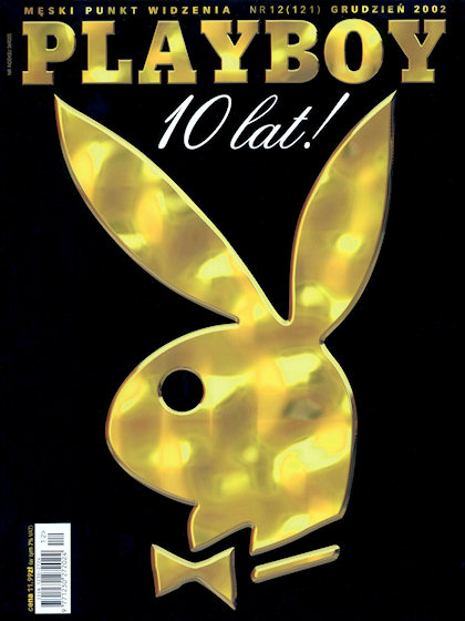 Playboy (Poland) December 2002 magazine back issue Playboy (Poland) magizine back copy Playboy (Poland) magazine December 2002 cover image, with Rabbit Head on the cover of the magazine