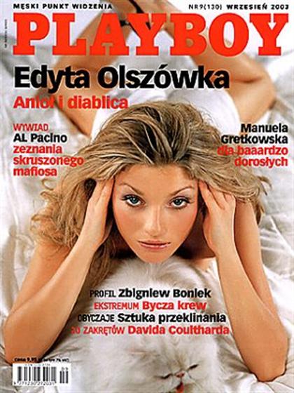 Playboy (Poland) September 2003 magazine back issue Playboy (Poland) magizine back copy Playboy (Poland) magazine September 2003 cover image, with Edyta Olszówka on the cover of the magazi