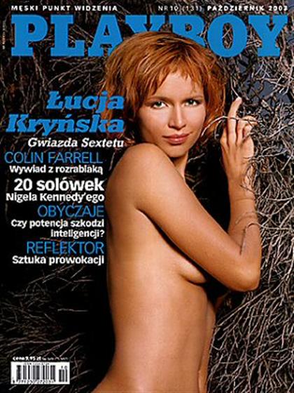 Playboy (Poland) October 2003 magazine back issue Playboy (Poland) magizine back copy Playboy (Poland) magazine October 2003 cover image, with Łucja Kryńska on the cover of the