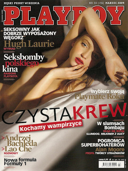 Playboy (Poland) March 2009 magazine back issue Playboy (Poland) magizine back copy Playboy (Poland) magazine March 2009 cover image, with Nasza Okladka on the cover of the magazine