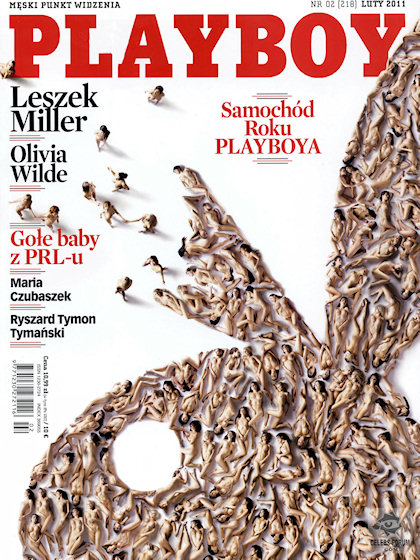 Playboy (Poland) February 2011 magazine back issue Playboy (Poland) magizine back copy Playboy (Poland) magazine February 2011 cover image, with Rabbit Head on the cover of the magazine