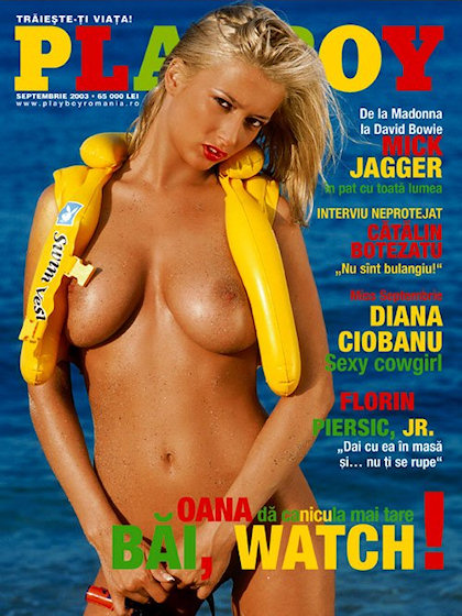 Playboy (Romania) September 2003 magazine back issue Playboy (Romania) magizine back copy Playboy (Romania) magazine September 2003 cover image, with Diana Ciobanu on the cover of the magazi