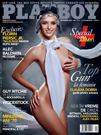 Playboy (Romania) September 2009 magazine back issue Playboy (Romania) magizine back copy Playboy (Romania) magazine September 2009 cover image, with Claudia Dobra on the cover of the magazi