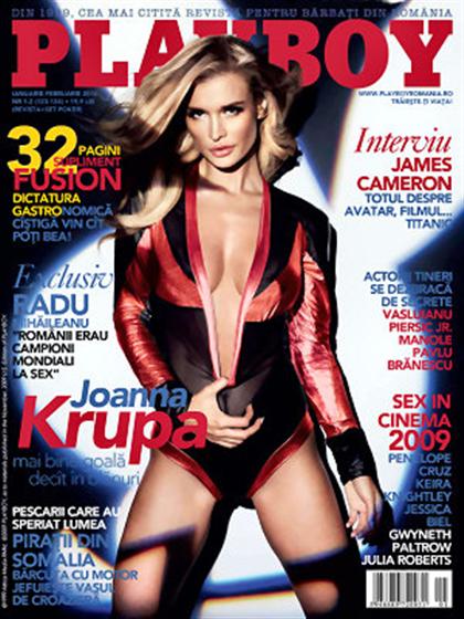Playboy (Romania) January 2010 magazine back issue Playboy (Romania) magizine back copy Playboy (Romania) magazine January 2010 cover image, with Joanna Krupa on the cover of the magazine