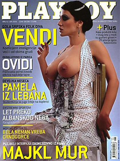Playboy (Serbia) June 2004 magazine back issue Playboy (Serbia) magizine back copy Playboy (Serbia) magazine June 2004 cover image, with Vesna Vukelić on the cover of the magazin