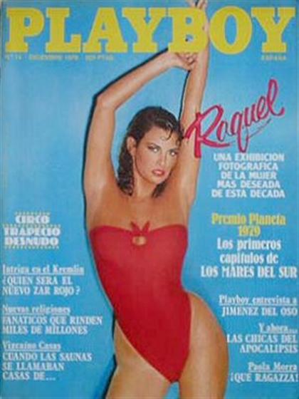 Playboy (Spain) December 1979 magazine back issue Playboy (Spain) magizine back copy Playboy (Spain) magazine December 1979 cover image, with Raquel Welch on the cover of the magazine