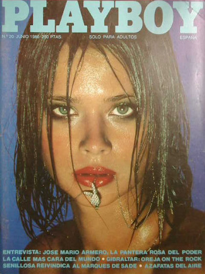 Playboy (Spain) June 1980 magazine back issue Playboy (Spain) magizine back copy Playboy (Spain) magazine June 1980 cover image, with Lena Kansbod on the cover of the magazine
