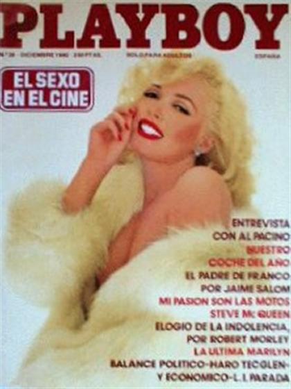 Playboy (Spain) December 1980 magazine back issue Playboy (Spain) magizine back copy Playboy (Spain) magazine December 1980 cover image, with Linda Kerridge on the cover of the magazine