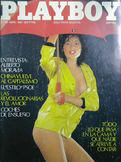 Playboy (Spain) April 1981 magazine back issue Playboy (Spain) magizine back copy Playboy (Spain) magazine April 1981 cover image, with Lorraine Michaels on the cover of the magazine