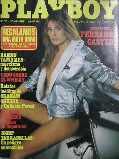 Playboy (Spain) November 1981 magazine back issue Playboy (Spain) magizine back copy Playboy (Spain) magazine November 1981 cover image, with Unknown on the cover of the magazine