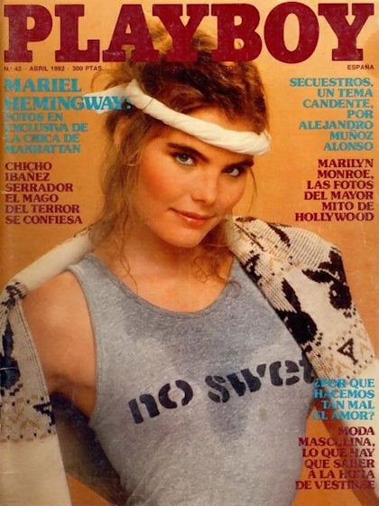 Playboy (Spain) April 1982 magazine back issue Playboy (Spain) magizine back copy Playboy (Spain) magazine April 1982 cover image, with Mariel Hemingway on the cover of the magazine