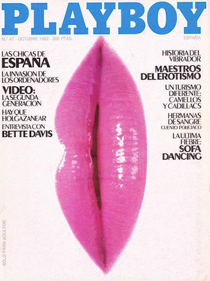 Playboy (Spain) October 1982 magazine back issue Playboy (Spain) magizine back copy Playboy (Spain) magazine October 1982 cover image, with Unknown on the cover of the magazine