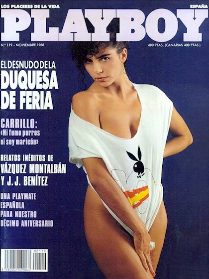 Playboy (Spain) # 119, November 1988 magazine back issue Playboy (Spain) magizine back copy Playboy Spain magazine November 1988 cover image, with Valeria on the cover of the magazine