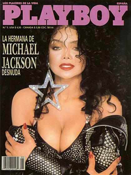 Playboy (Spain) # 123, March 1989 magazine back issue Playboy (Spain) magizine back copy Playboy (Spain) magazine March 1989 cover image, with LaToya Jackson on the cover of the magazine