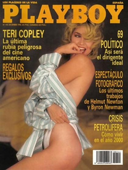 Playboy (Spain) December 1990 magazine back issue Playboy (Spain) magizine back copy Playboy (Spain) magazine December 1990 cover image, with Teri Copley on the cover of the magazine