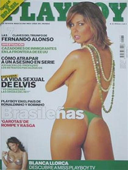 Playboy (Spain) November 2005 magazine back issue Playboy (Spain) magizine back copy Playboy (Spain) magazine November 2005 cover image, with Bárbara Borges, Blanca Llorca on the cover 