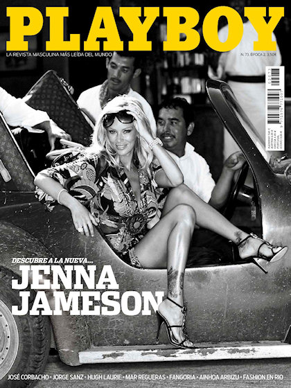 Playboy (Spain) March 2009 magazine back issue Playboy (Spain) magizine back copy Playboy (Spain) magazine March 2009 cover image, with Jenna Jameson on the cover of the magazine