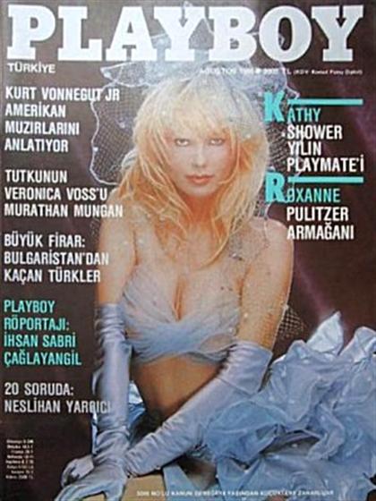 Playboy (Turkey) August 1986 magazine back issue Playboy (Turkey) magizine back copy Playboy (Turkey) magazine August 1986 cover image, with Lillian Müller (Yuliis Ruval) on the cover o
