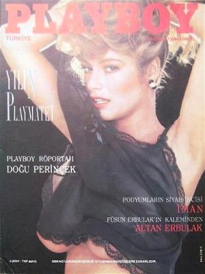 Playboy (Turkey) June 1988 magazine back issue Playboy (Turkey) magizine back copy Playboy (Turkey) magazine June 1988 cover image, with India Allen on the cover of the magazine