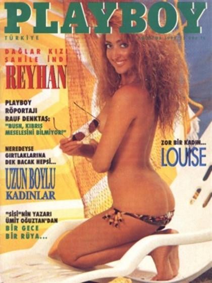 Playboy (Turkey) August 1991 magazine back issue Playboy (Turkey) magizine back copy Playboy (Turkey) magazine August 1991 cover image, with Reyhan Cansu on the cover of the magazine