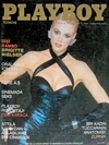 Brigitte Nielsen magazine cover appearance Playboy (Turkey) December 1987