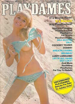 Play Dames Vol. 1 # 1 magazine back issue Play Dames magizine back copy 