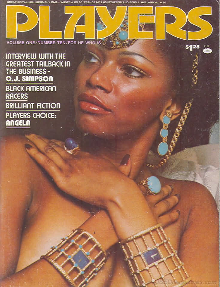 Players Vol. 1 # 10 magazine back issue Players magizine back copy Players Vol. 1 # 10 Adult Black Playboy Mens Magazine Back Issue Featuring Naked Black Women Published by Players. Interview With The Greatest Tailback In The Business - O.J. Simpson.